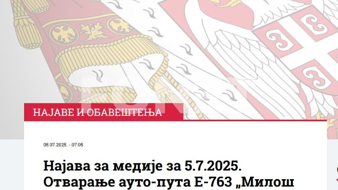 Otvaranje deonice do Požege